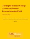 Texting to Increase College Access and Success: Lessons from the Field