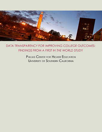 Data Transparency For Improving College Outcomes: Findings From A First In The World Study