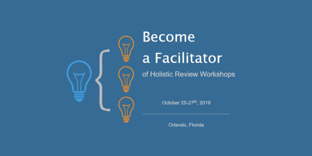 Become a Facilitator of Holistic Review Workshops