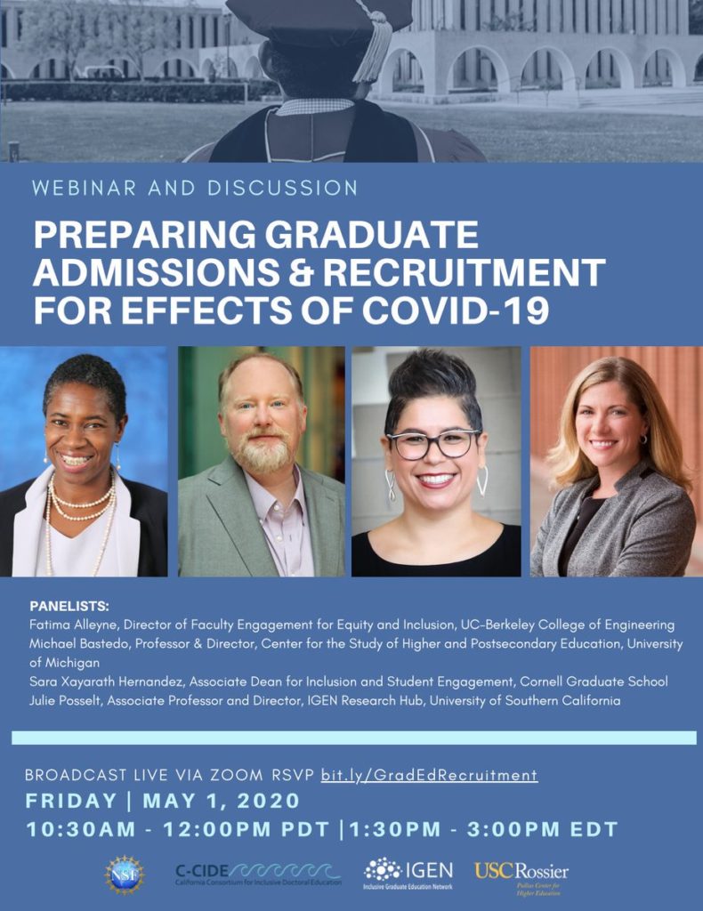 May 1 Webinar: Preparing Graduate Admissions & Recruitment for Effects of COVID-19